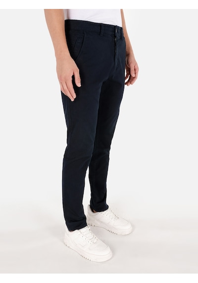 Colin's Colins Dar Kesim Orta Bel Düz Paça Düğmeli Pamuk Karışımlı Lacivert Erkek Pantolon Cl1049749 Lacivert Colin's Colins Dar Kesim Orta Bel Düz Paça Düğmeli Pamuk Karışımlı Lacivert Erkek Pantolon Cl1049749 Lacivert