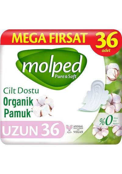 Molped Pure & Soft Hijyenik Ped Uzun 6 x 36'lı