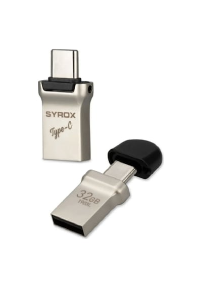 Syrox Type-c Ve Usb 2.0 Usb Flash Bellek 32 Gb. Otg Çift Giriş Syrox Type-c Ve Usb 2.0 Usb Flash Bellek 32 Gb. Otg Çift Giriş