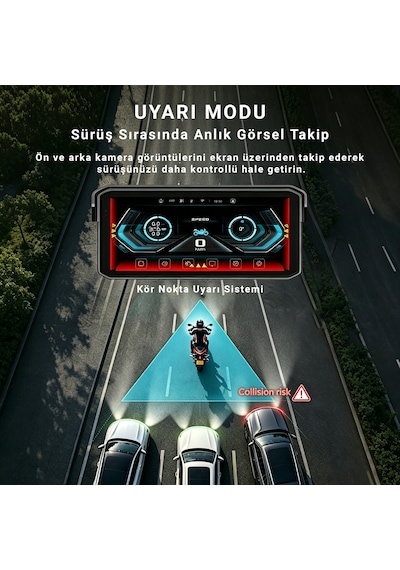 İdragon M12 6.25" Motosiklet Carplay & Android Auto Ekranı, Ön-arka 2k Kamera, Tpms Destekli, Kablosuz Bağlantı, Ip67 Su Geçirmez Diğer