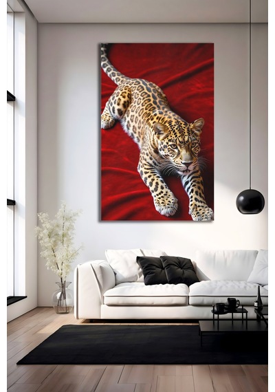 Leopar Kırmızı Kadife Üzerinde Vahşi Jaguar Cam Tablo Sanatsal Duvar Dekoru Parlak Ve Net Görüntü Kafe Ve Ofis İçin Sevdiklerinize Hediyelik Leopar Kırmızı Kadife Üzerinde Vahşi Jaguar Cam Tablo Sanatsal Duvar Dekoru Parlak Ve Net Görüntü Kafe Ve Ofis İçin Sevdiklerinize Hediyelik