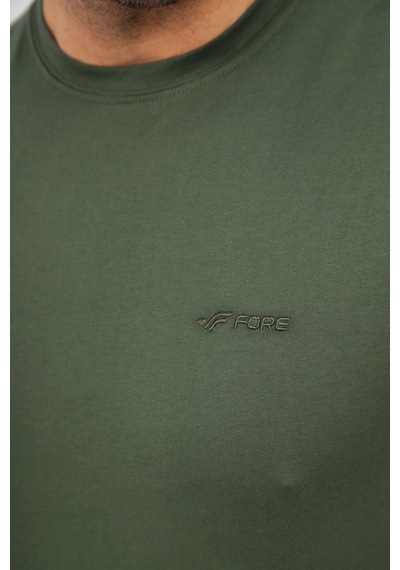 Fore Sport Erkek Bisiklet Yaka T-shirt Haki