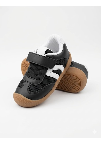 Mcdark Çocuk Unisex İlk Adım Sneaker Ayakkabı-siyah