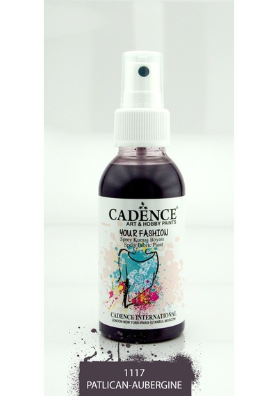 Cadence Your Fashion Sprey Kumaş Boyası 100Ml - 1117 Patlıcan