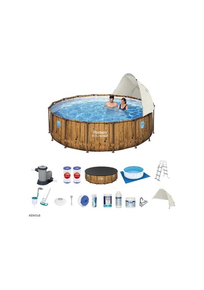 Bestway Gölgelikli Prefabrik Havuz Seti 549x122cm BW548 56977