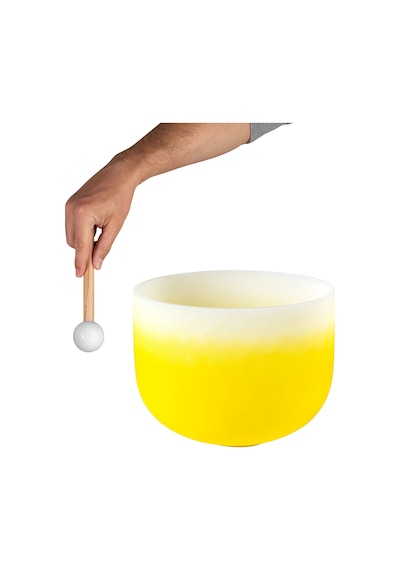 Sela 30cm Kristal Singing Bowl - Plexus Chakra - Mi 432hz Seccu12e
