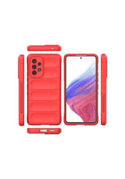Samsung Galaxy  Uyumlu - A73 5g Kılıf Optimum Silikon - Kırmızı