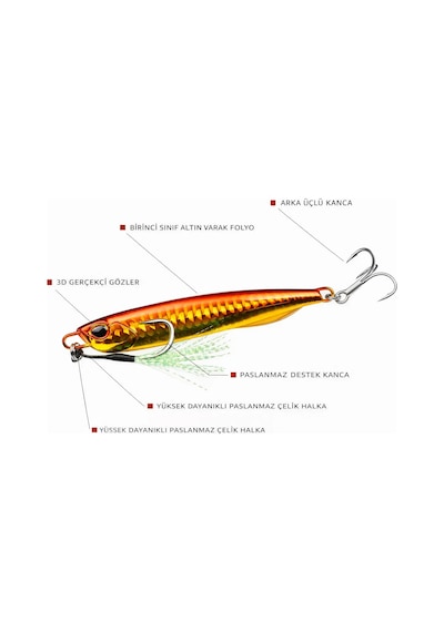 Tokyo Tackle Drag Metal Jigger Sahte Balık Yemi 30gr.