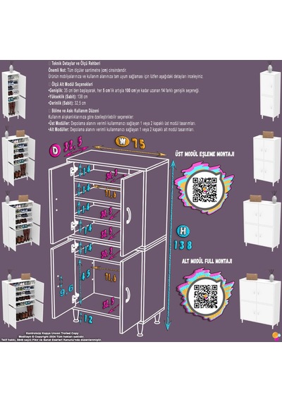 Efna Ayakkabılık - Kapaklı 4 Raf 6 Bölmeli Dar Alanlar İçin Çok Amaçlı Dolap 75 Cm Genişlik Beyaz Efna Ayakkabılık - Kapaklı 4 Raf 6 Bölmeli Dar Alanlar İçin Çok Amaçlı Dolap 75 Cm Genişlik Beyaz