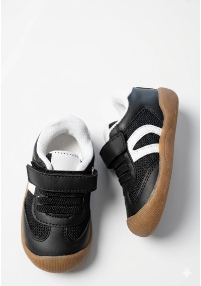 Mcdark Çocuk Unisex İlk Adım Sneaker Ayakkabı-siyah