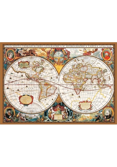 Puzzle 2000 Parça 17Th Century World Map