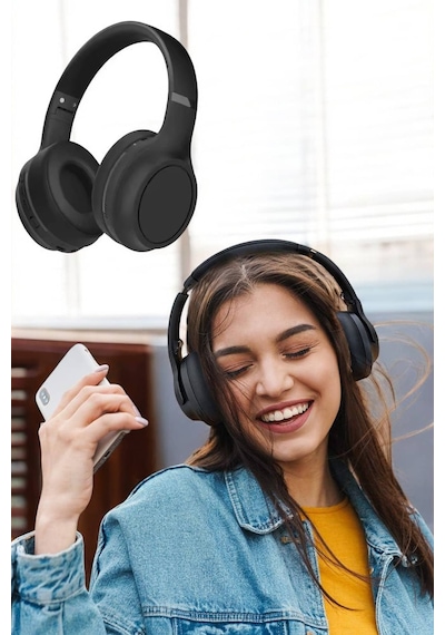 Kulak - 116 - Üstü Kablosuz Bluetooth Kulaklık Gürültü Önleyici Uzun - Csmo-tex - Şarj Süreli