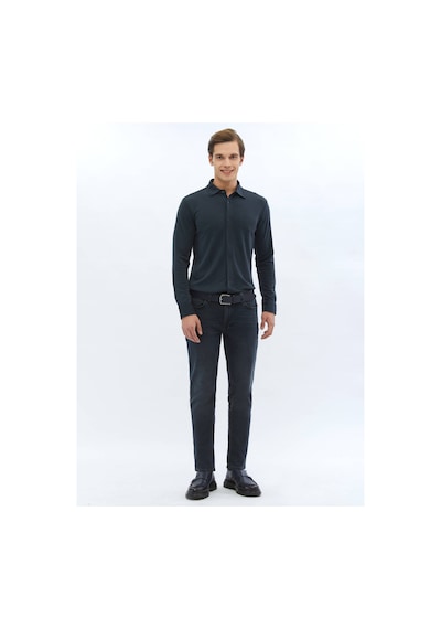 Kip Lacivert Düz Regular Fit Casual Gömlek 4112002 Lacivert