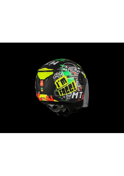 Mt Helmets Mt Çocuk Lıte Dino A1 Motosiklet Kaskı Siyah