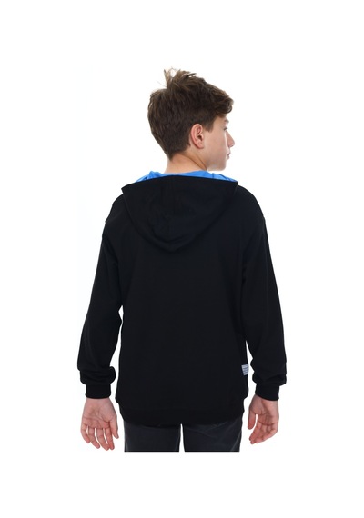 Toontoy Kids Toontoy Erkek Çocuk Oversize Kapüşonlu Hafif Düşük Omuz Baskılı Sweatshirt - 2 İplik Siyah Toontoy Kids Toontoy Erkek Çocuk Oversize Kapüşonlu Hafif Düşük Omuz Baskılı Sweatshirt - 2 İplik Siyah