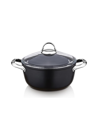 Saflon Titanyum İndüksiyon Tabanlı 22 Cm Derin Tencere - 3.7 Litre