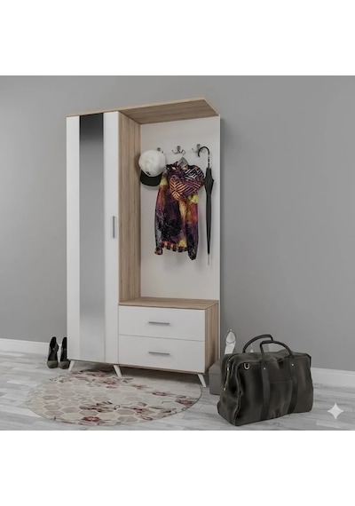 Melisa Aynalı Portmanto Mdf Siyah Melisa Aynalı Portmanto Mdf Siyah