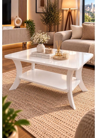 Orta Sehpa Beyaz Dikdörtgen 90 Cm Genişlik - 55 Cm En - Mdf Ayak 46 Cm Yükseklik Modern Orta Sehpa Beyaz Orta Sehpa Beyaz Dikdörtgen 90 Cm Genişlik - 55 Cm En - Mdf Ayak 46 Cm Yükseklik Modern Orta Sehpa Beyaz