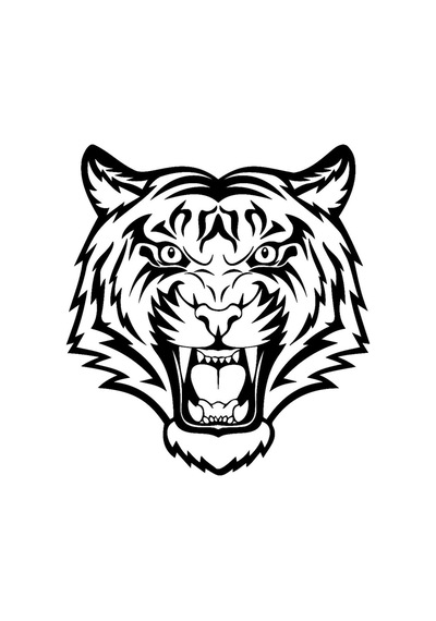 Kaplan Başı Oto Sticker 25 X 25 Cm581