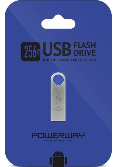 Powermaster Powerway 256gb Metal Flash Bellek 2.0 Usb Bellek