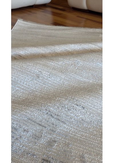 Denf Home Pamuk Taban Yumuşak Doku Özel Kesim Modern Salon Koridor Oturma Mutfak Halısı Kilim Yolluk Stndenf2 Gri