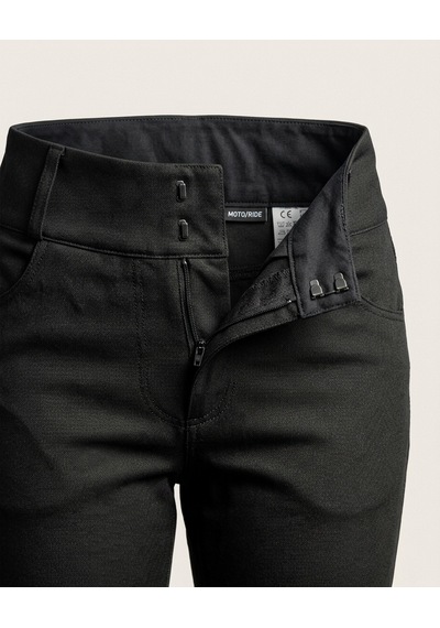 Durt Kadın Leggings Motosiklet Pantolonu Siyah