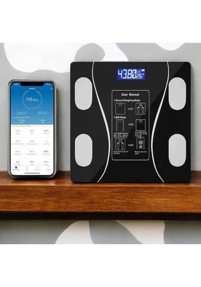 Akıllı Bluetooth Wifi Dijital Vücut Analiz Baskülü Yağ Ölçer Elektronik Tartı