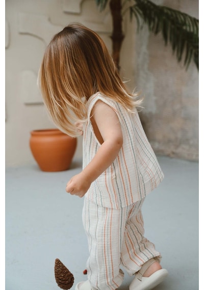 Oh La La Koala Turuncu-yeşil Çizgili Atlet Ve Pantolon Takım Turuncu-yeşil Oh La La Koala Turuncu-yeşil Çizgili Atlet Ve Pantolon Takım Turuncu-yeşil