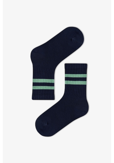Penti Erkek Çocuk Greeny Çizgili Pamuklu 3 Çift Soket Çorap Çok Renkli