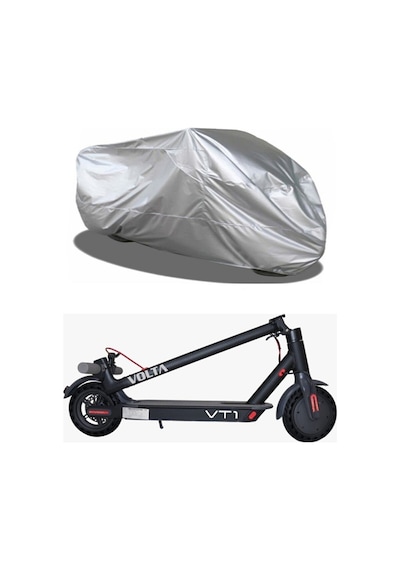 Zifona Elektrikli Scooter Brandası Örtü Koruma Branda 45 x 140 CM Su Geçirmez Gri