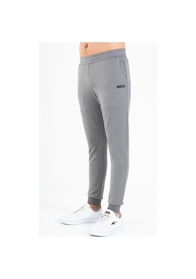 Maraton Sportswear Regular Erkek Ribana Paça Basic Antrasit Melanj Eşofman Altı 21716-antrasit Melanj Antrasit Melanj
