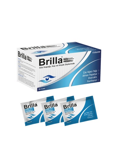 Brilla Göz Çevresi Temizleme Mendili 28'li