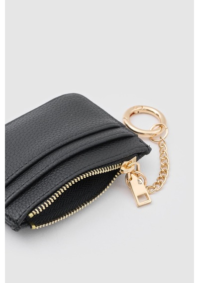 Shule Bags Nook Fermuarlı Charm Kartlık Siyah
