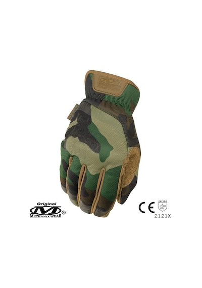 Mechanix Wear® FastFit Woodland Camo Tactical Eldiven Kahverengi