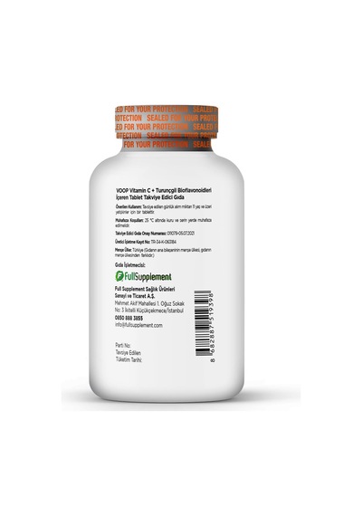 VOOP Vitamin C + Turunçgil  Bioflavonoidleri 1000 mg 30 Tablet