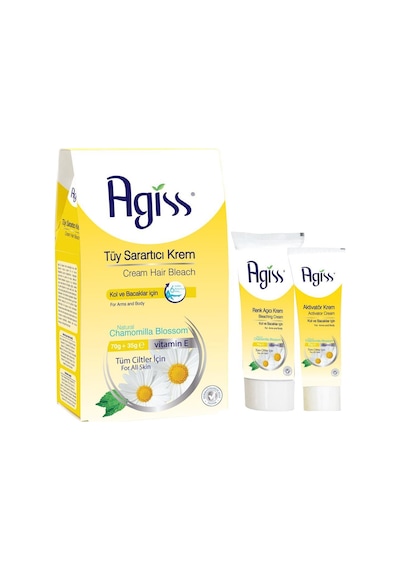 Agiss Tüm Ciltler için Tüy Sarartıcı Krem 70 G + 35 G