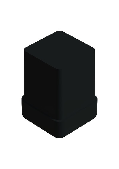 Cateksss 10x10 Mm Düz İç Profil Tapası Siyah - 38 Li Paket