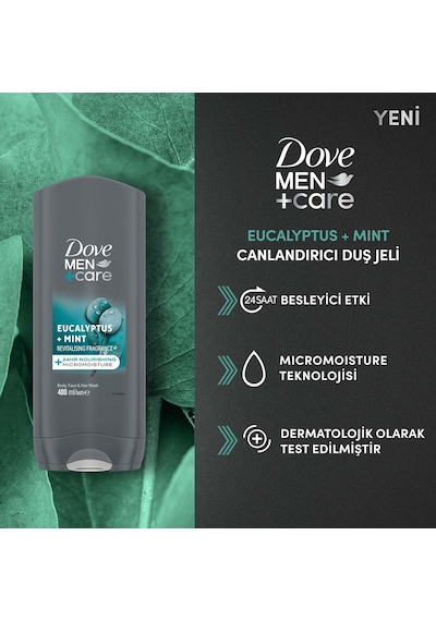 Men Care Eucalyptus Mint Duş Jeli 400 Mililitre Diğer