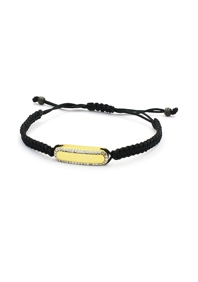 Brezza Lusso Jewelry Altın Kaplama Zirkon Taşlı Erkek Gümüş  Bileklik