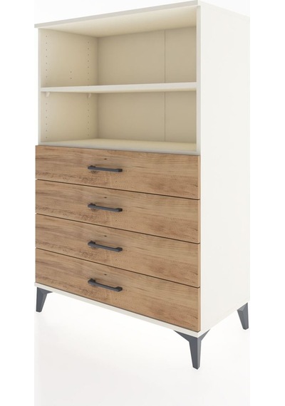 Hyperion Dolap 2 Raflı 4 Çekmeceli 88x44x134 Aytaşı-çam Aytaşı