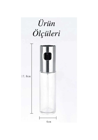 100 Ml Cam Püskürtmeli Yağdanlık Yağ, Sirke, Sos Spreyi Çok Renkli
