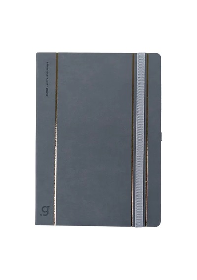 Burg Defter Çizgili 17x24 - Gri