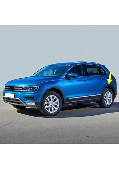 Vw Tiguan 2016-20 Sol Arka Çamurluk Ağzı Plastik Dodik 5na854819j