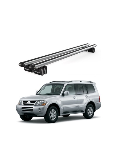 Pençe Mitsubishi Pajero 5d Ara Atkı 2006-2011 Uyumlu Gri Ara Atkı Port Bagaj Tavan Barı