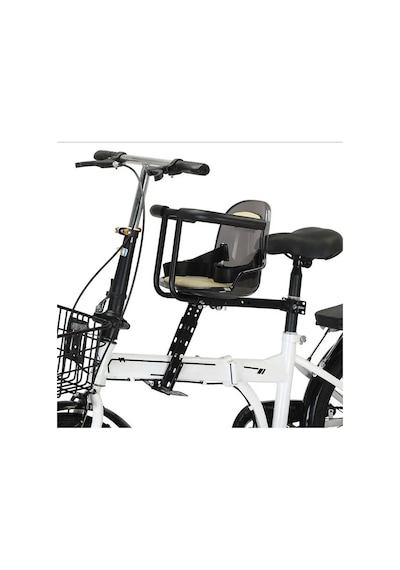 Sarissa E-bike Bisiklet Çocuk Taşıyıcı Kadro Bağlantılı Elektrikli Bisiklet Uyumlu Çocuk Koltuğu Siyah - Kırmızı