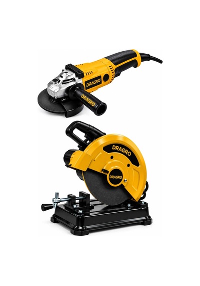Dragro Drg-2000 Watt + 355mm S Profil Boru Kesme Makinası + 2200w Bakır Sargılı Metal Şanzıman 230mm Büyük Spiral Taşlama