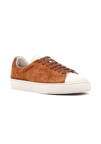 Shoetyle - Hakiki Süet Deri Taba Rengi Erkek Günlük Ayakkabı - 666-03-80-1546