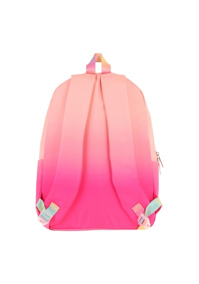 Kaukko Rainbow Kız Çocuk Üç Bölmeli İlkokul Ve Ortaokul Çantası - Somon Pembe Renk Geçişli - K1800 Somon - Pembe