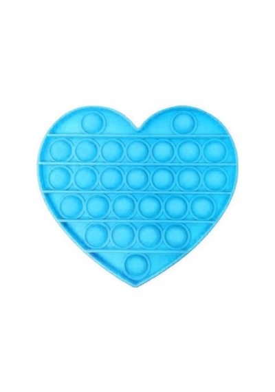 Mavi Kalp Push Bubble Pop It