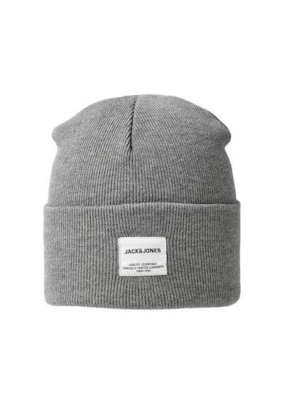Jack & Jones Logo Etiketli Bere - Long 12150627 Grey Melange